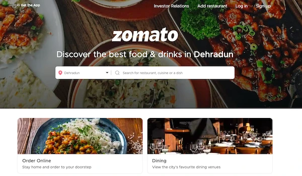 Top 20 Startups in India Zomato