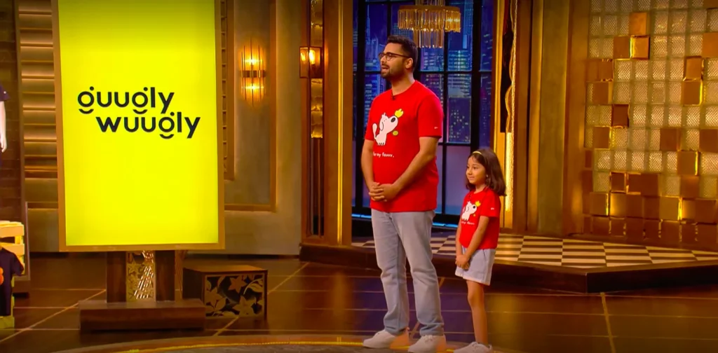 Guugly Wuugly founders pitching kidswear brand on Shark Tank India Season 5