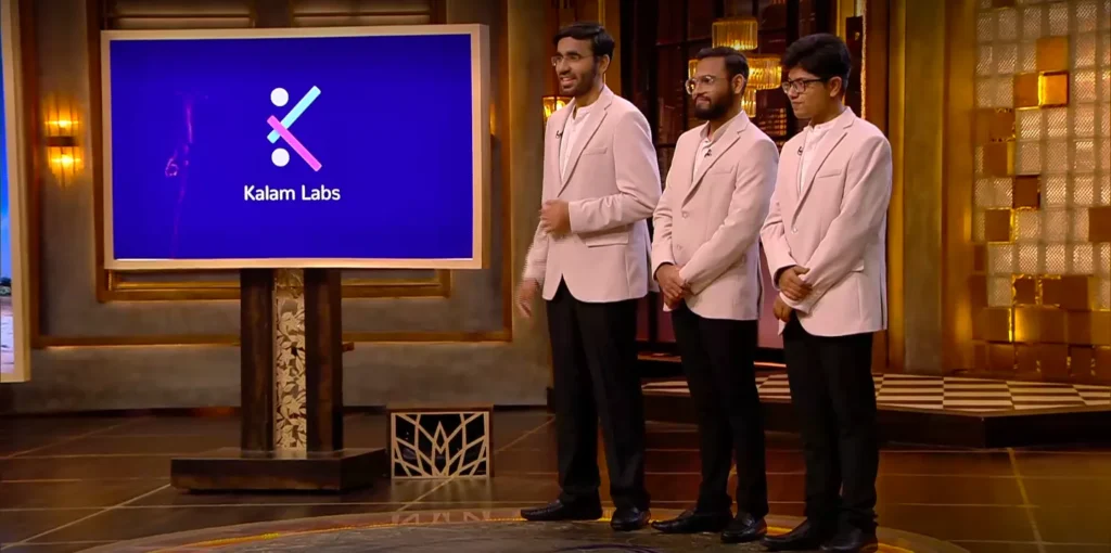 Kalam Labs founders pitching near space aerial vehicle technology on Shark Tank India Season 5