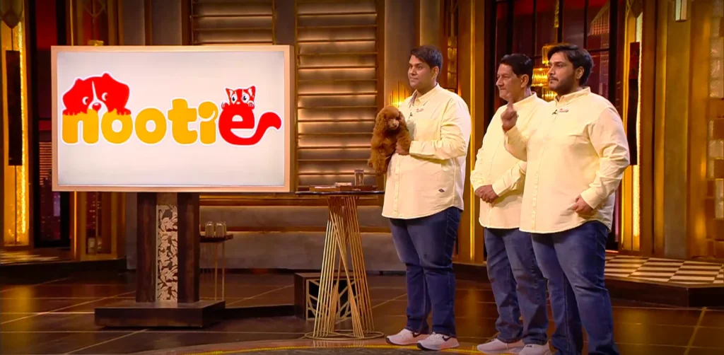 Nootie by The Pet Point founders presenting dog nutrition and pet care brand on Shark Tank India Season 5 Episode 6