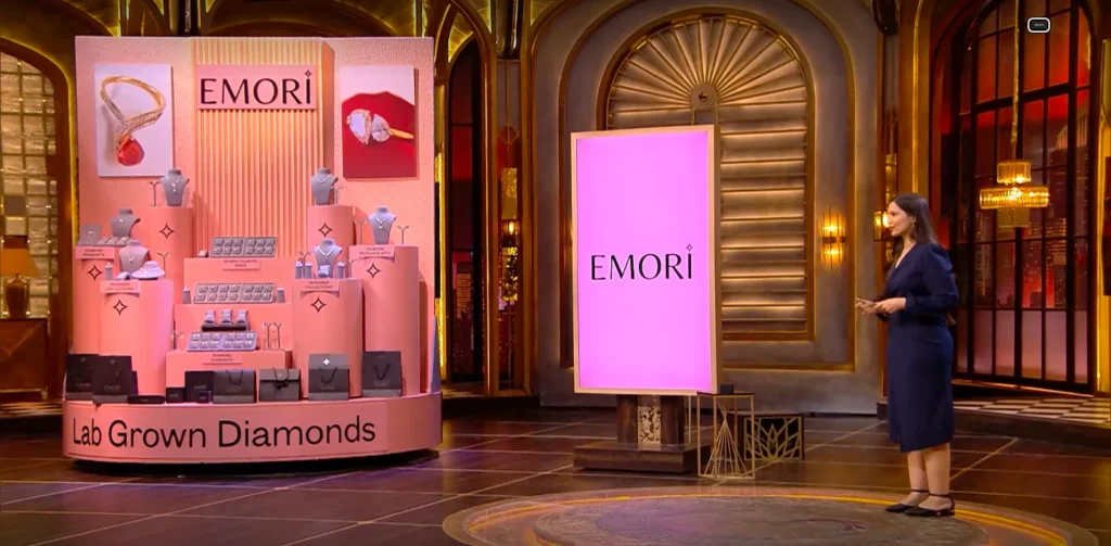Emori founders pitch their lab-grown diamond jewellery brand on Shark Tank India Season 5 episode “Battle of Brilliance”
